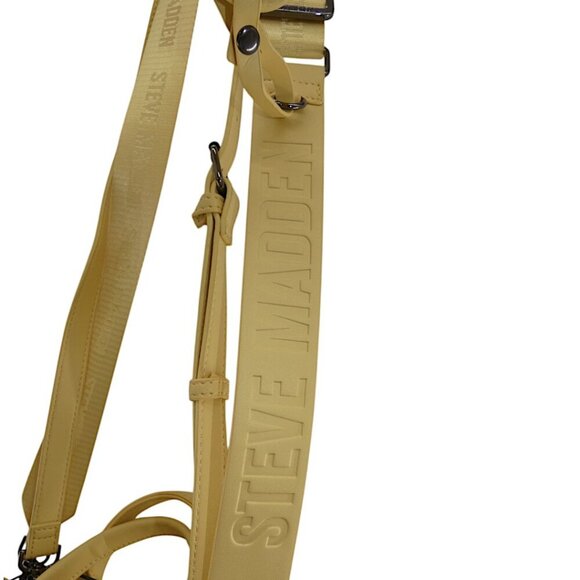 Steve Madden Butter Yellow Adjustable Crossbody Bag Preppy Minimalist Y2K Trendy - Picture 8 of 15